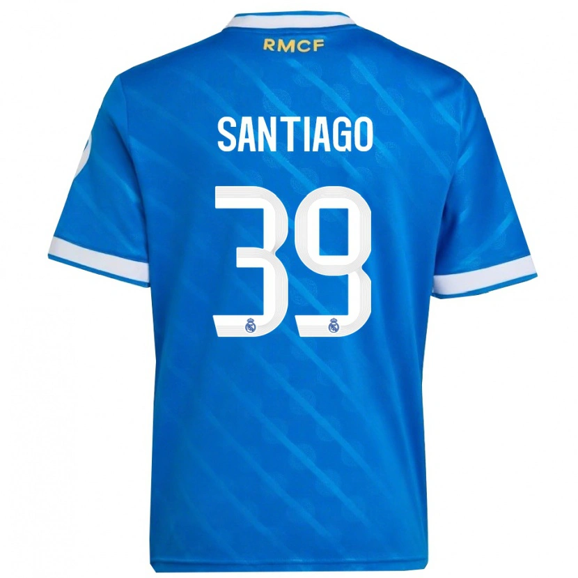 Danxen Kid Aimar Santiago #39 Blue  White Third Jersey 2025/26 T-Shirt