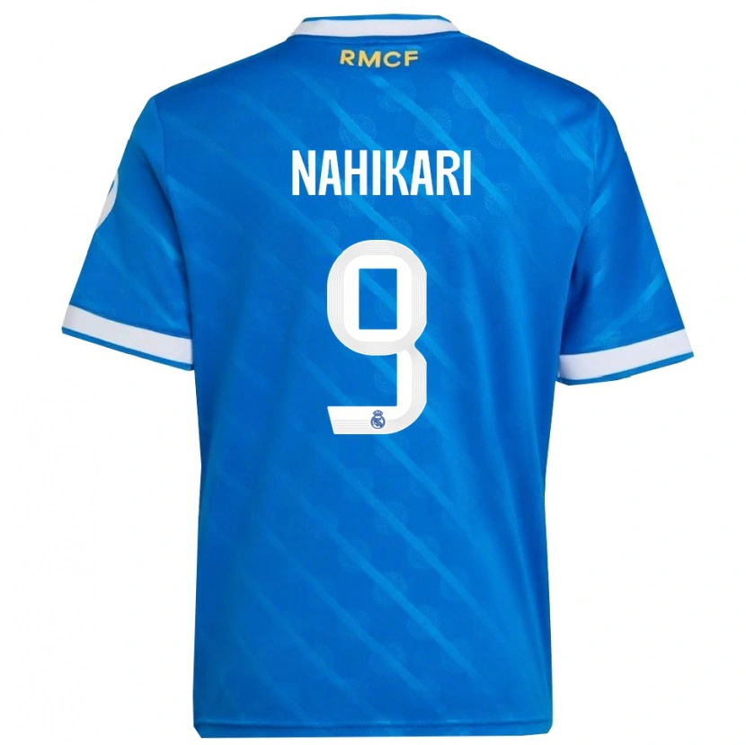 Danxen Kid Nahikari Garcia #9 Blue  White Third Jersey 2025/26 T-Shirt