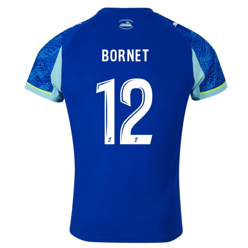 Danxen Kid Camille Bornet #12 Sky Blue White Third Jersey 2025/26 T-Shirt
