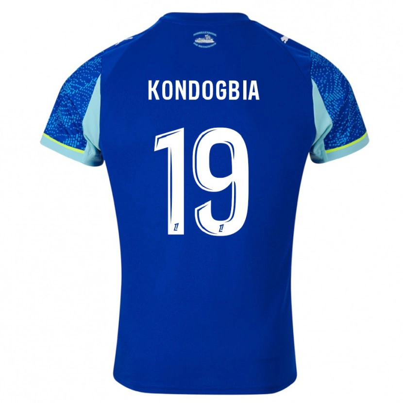Danxen Kid Geoffrey Kondogbia #19 Sky Blue White Third Jersey 2025/26 T-Shirt