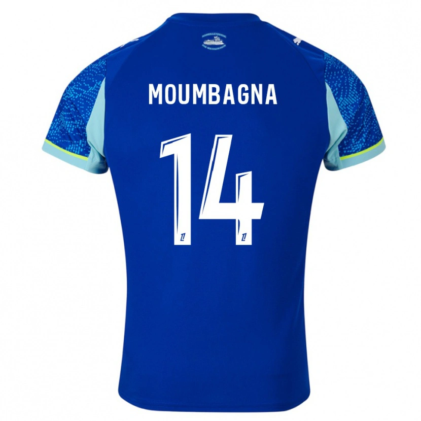 Danxen Kid Faris Moumbagna #14 Sky Blue White Third Jersey 2025/26 T-Shirt