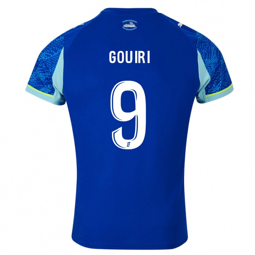 Danxen Kid Amine Gouiri #9 Sky Blue White Third Jersey 2025/26 T-Shirt