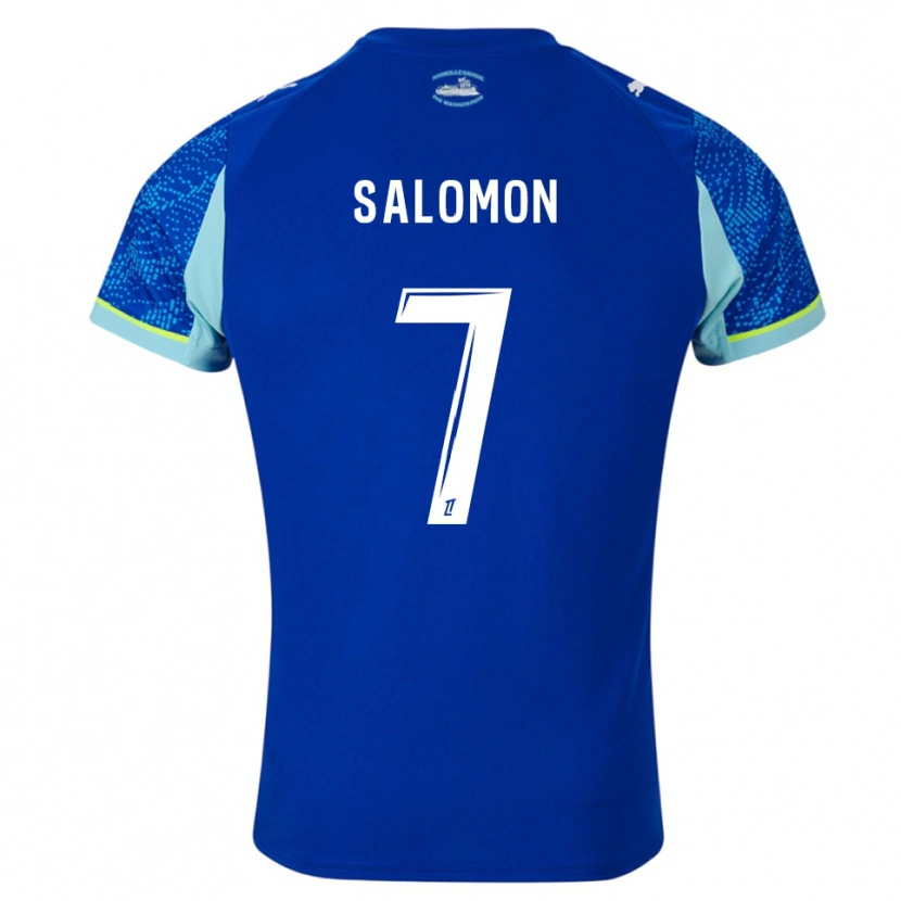 Danxen Kid Maëva Salomon #7 Sky Blue White Third Jersey 2025/26 T-Shirt