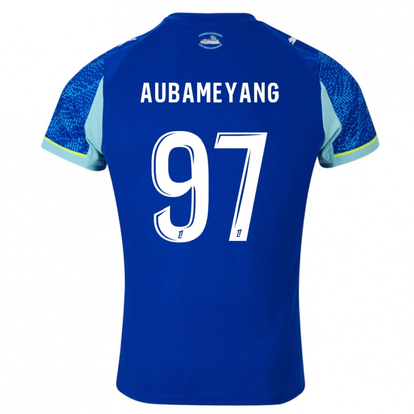 Danxen Kid Pierre-Emerick Aubameyang #97 Sky Blue White Third Jersey 2025/26 T-Shirt