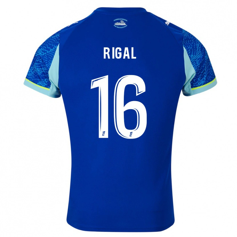 Danxen Kid Pablo Rigal #16 Sky Blue White Third Jersey 2025/26 T-Shirt