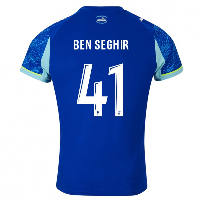 Danxen Kid Salim Ben Seghir #41 Sky Blue White Third Jersey 2025/26 T-Shirt