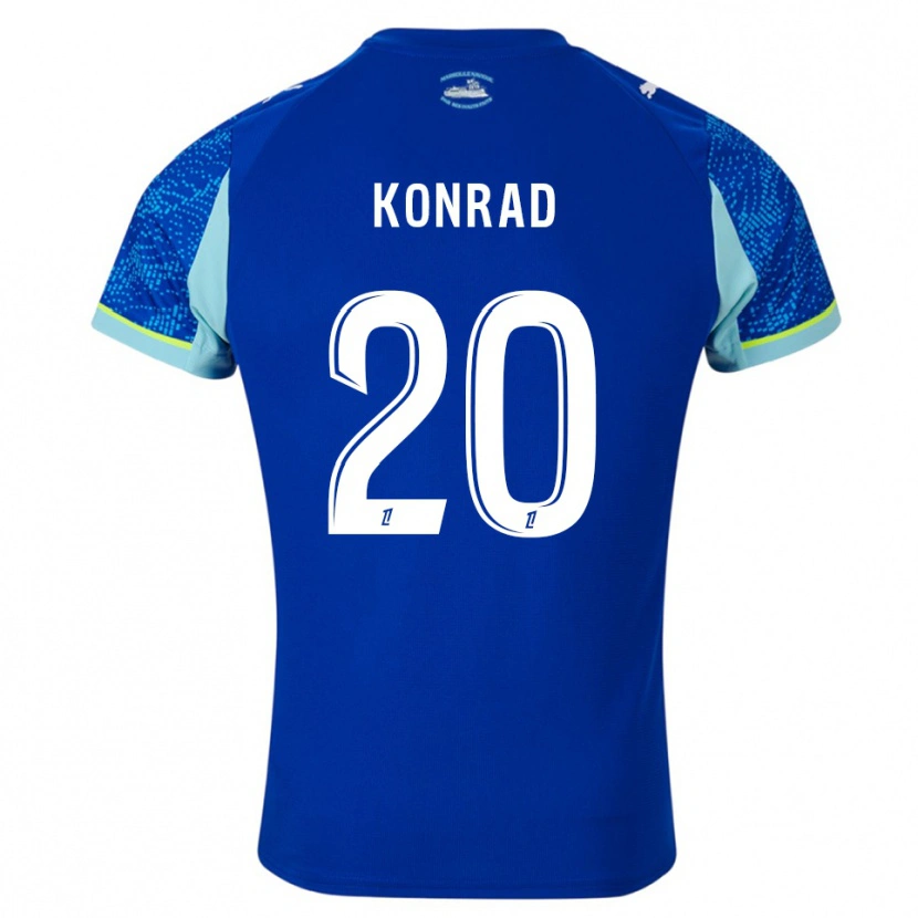 Danxen Kid Konrad De La Fuente #20 Sky Blue White Third Jersey 2025/26 T-Shirt
