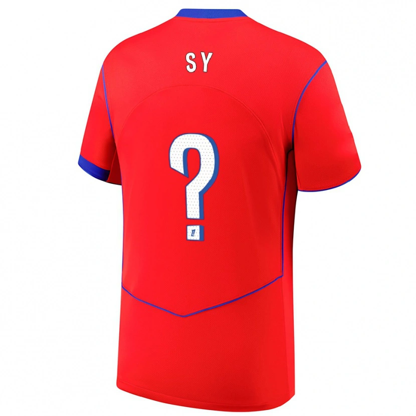 Danxen Kid Bocar Sy #0 Red Blue White Third Jersey 2025/26 T-Shirt