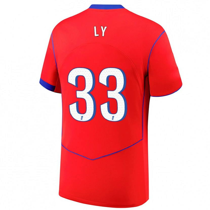 Danxen Kid Elijah Ly #33 Red Blue White Third Jersey 2025/26 T-Shirt