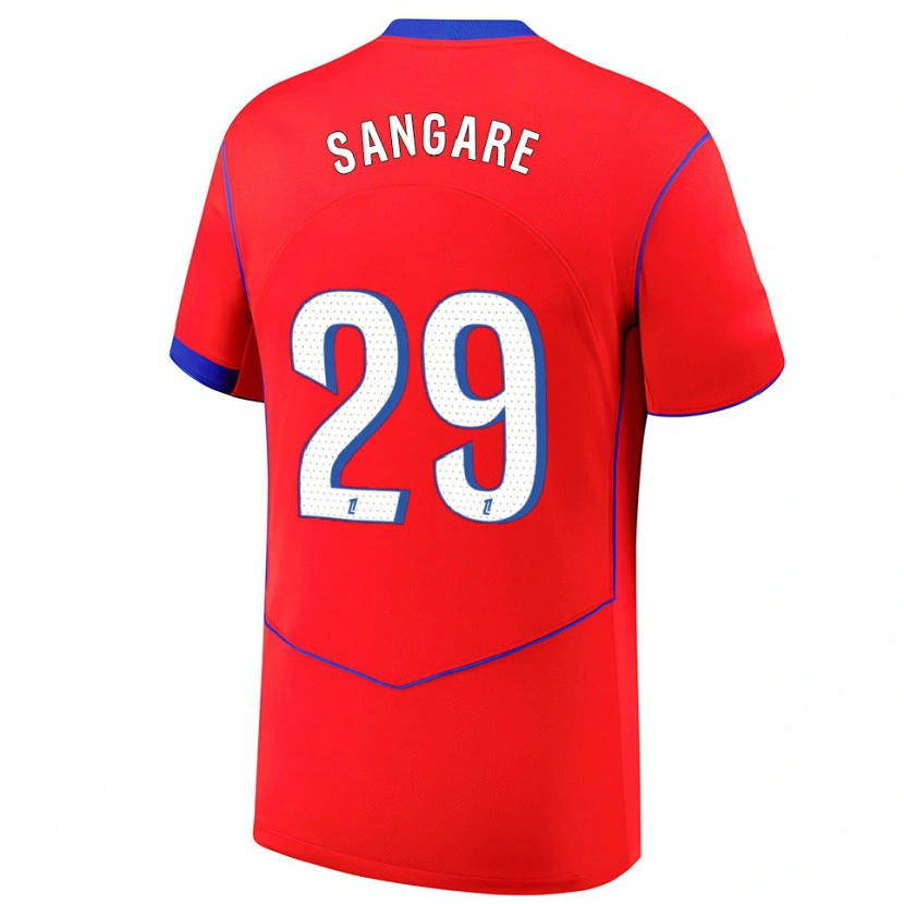Danxen Kid Hawa Sangare #29 Red Blue White Third Jersey 2025/26 T-Shirt