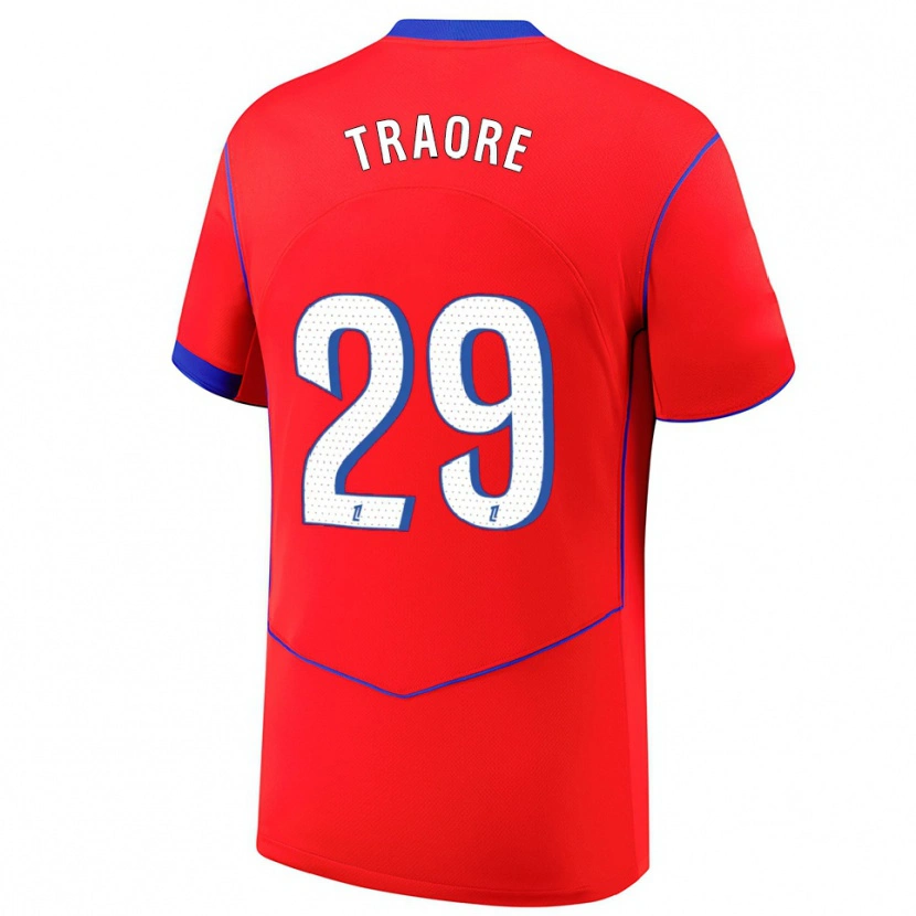 Danxen Kid Manssita Traoré #29 Red Blue White Third Jersey 2025/26 T-Shirt