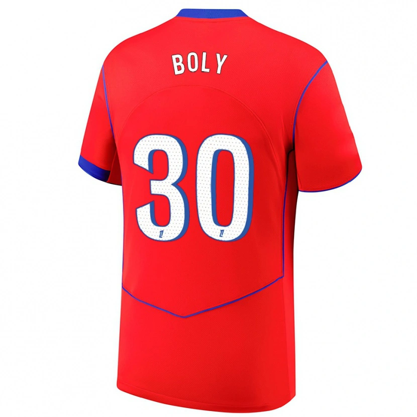 Danxen Kid David Boly #30 Red Blue White Third Jersey 2025/26 T-Shirt