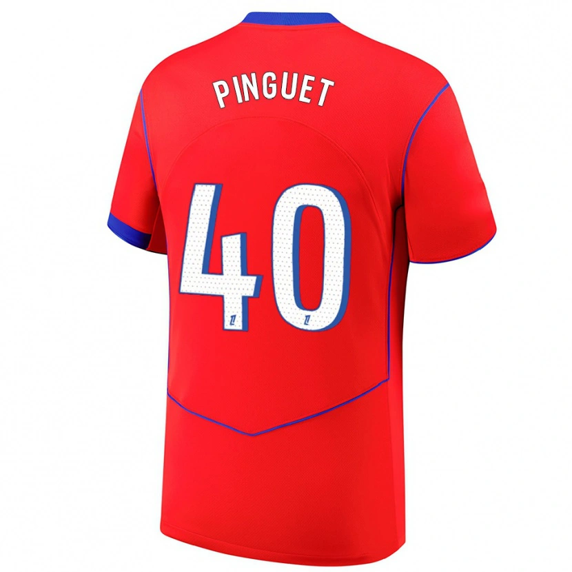 Danxen Kid Alice Pinguet #40 Red Blue White Third Jersey 2025/26 T-Shirt