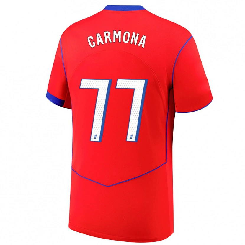 Danxen Kid Olga Carmona #77 Red Blue White Third Jersey 2025/26 T-Shirt