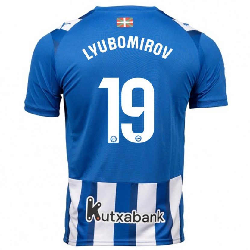 Danxen Men Daniel Lyubomirov #19 Blue White Home Jersey 2025/26 T-Shirt