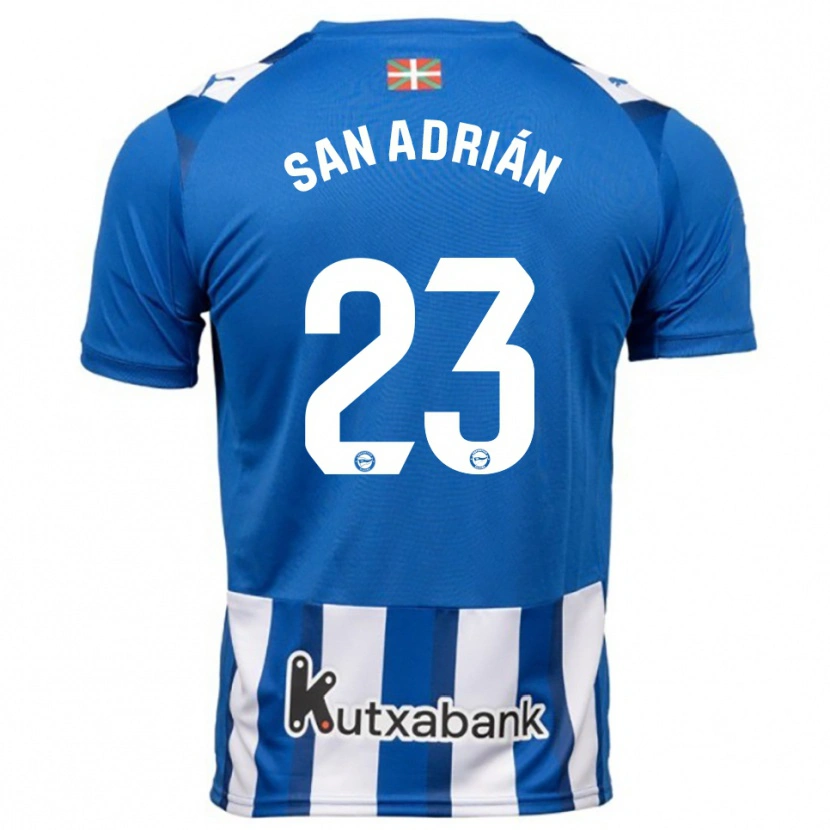 Danxen Men Marta San Adrián #23 Blue White Home Jersey 2025/26 T-Shirt