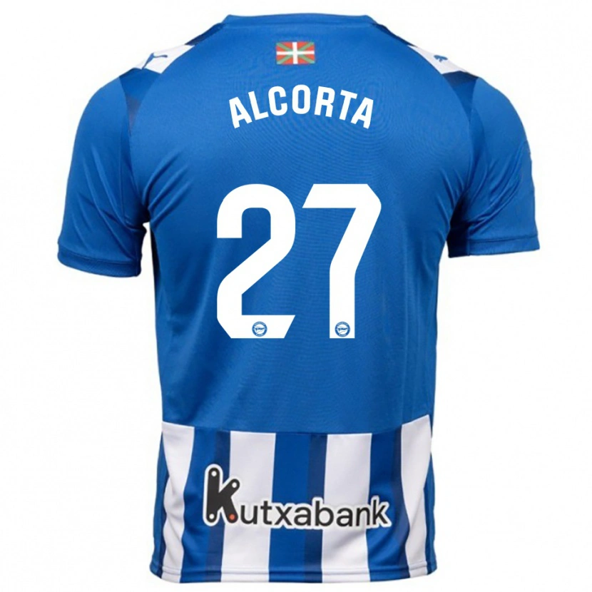 Danxen Men Alaitz Alcorta #27 Blue White Home Jersey 2025/26 T-Shirt