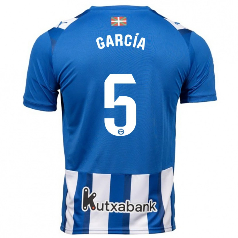 Danxen Men Álvaro García #5 Blue White Home Jersey 2025/26 T-Shirt