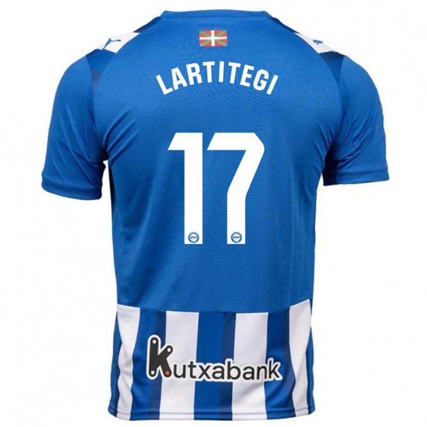 Danxen Men Julen Lartitegi #17 Blue White Home Jersey 2025/26 T-Shirt