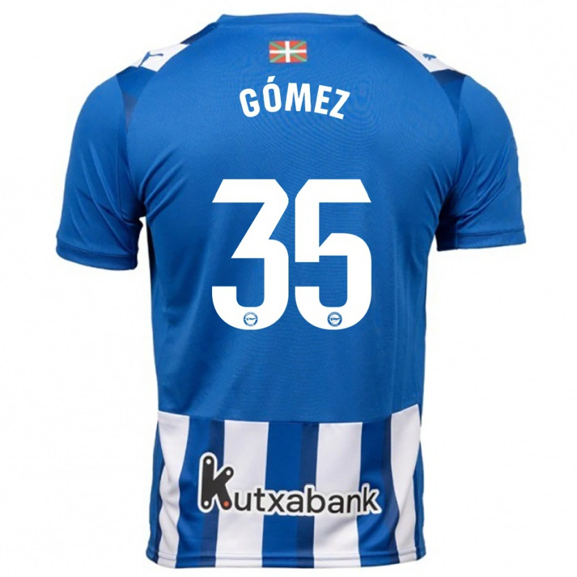 Danxen Men Jorge Gómez #35 Blue White Home Jersey 2025/26 T-Shirt