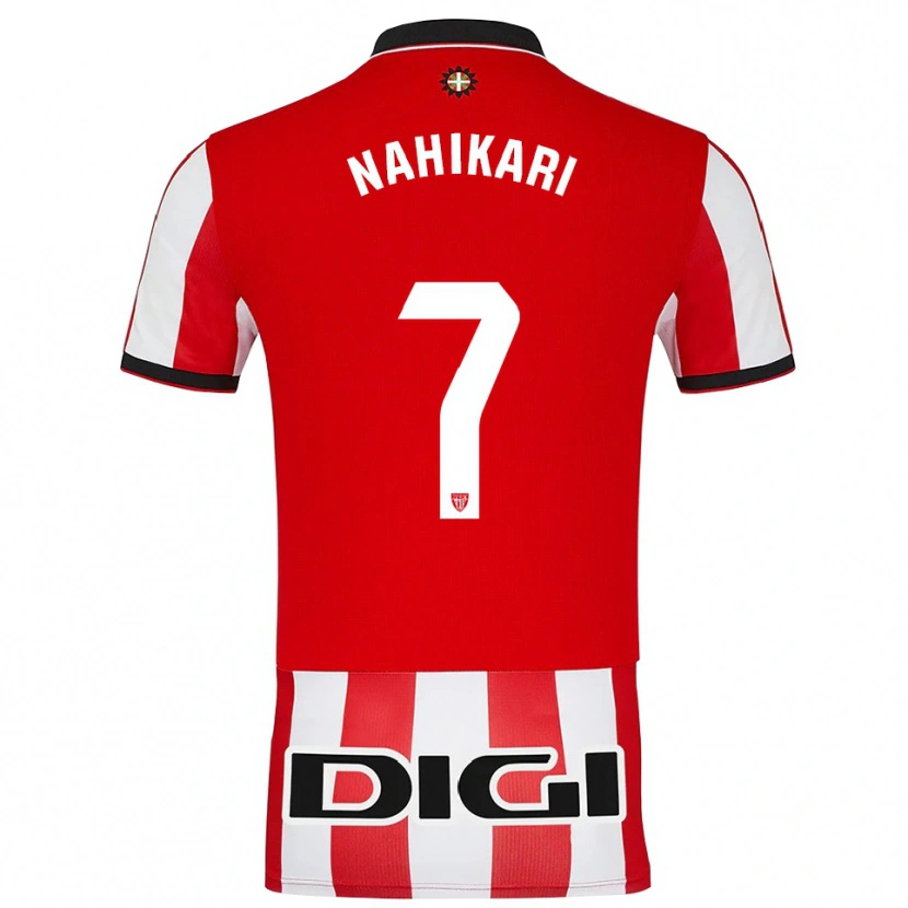 Danxen Men Nahikari Garcia Perez #7 Red White Home Jersey 2025/26 T-Shirt