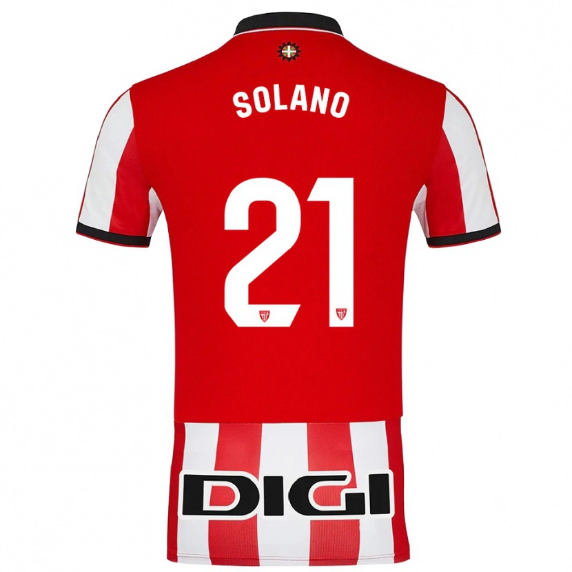 Danxen Men Bibiane Schulze-Solano #21 Red White Home Jersey 2025/26 T-Shirt
