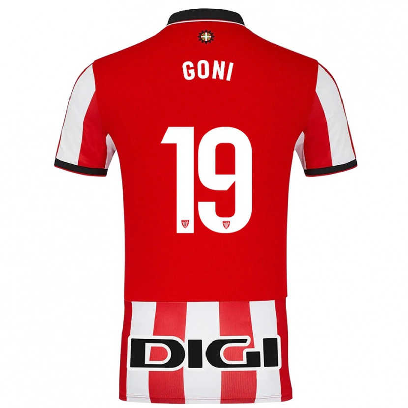Danxen Men Marcos Goñi #19 Red White Home Jersey 2025/26 T-Shirt