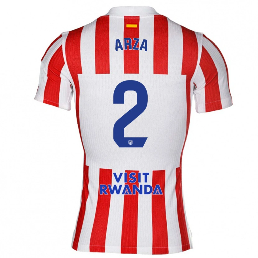 Danxen Men David Arza #2 Red White Home Jersey 2025/26 T-Shirt