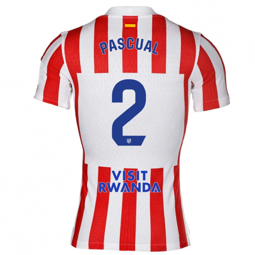 Danxen Men Martin Pascual #2 Red White Home Jersey 2025/26 T-Shirt