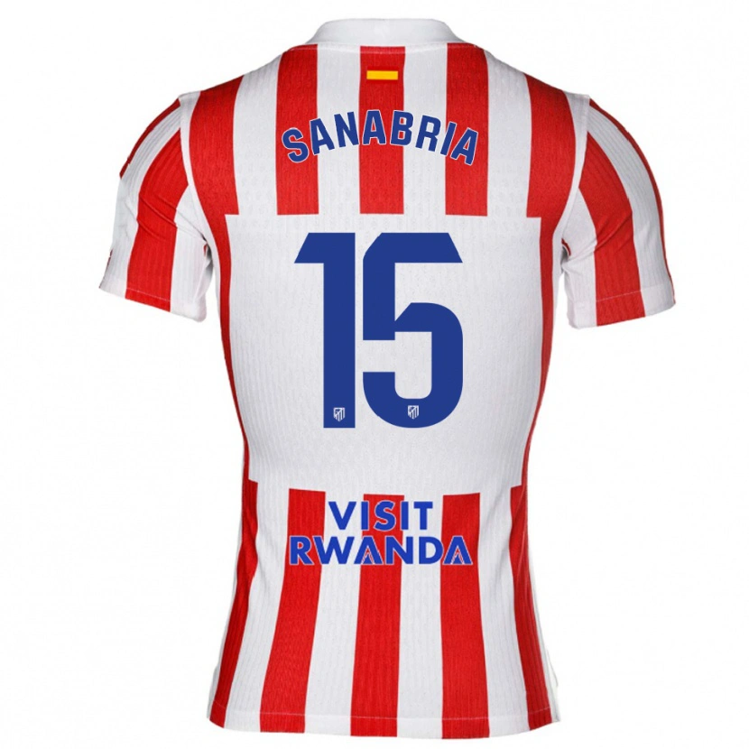 Danxen Men Juan Sanabria #15 Red White Home Jersey 2025/26 T-Shirt