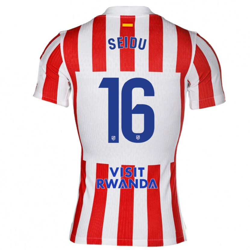 Danxen Men Taufik Seidu #16 Red White Home Jersey 2025/26 T-Shirt
