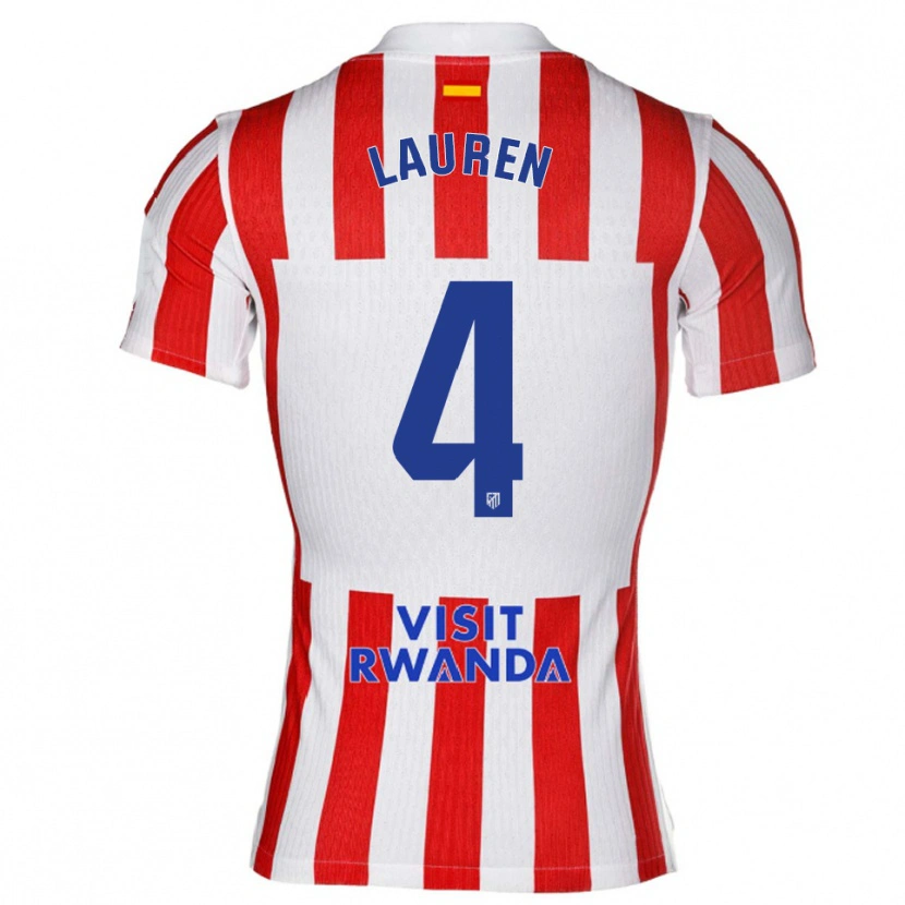 Danxen Men Lauren Eduarda Leal Costa #4 Red White Home Jersey 2025/26 T-Shirt