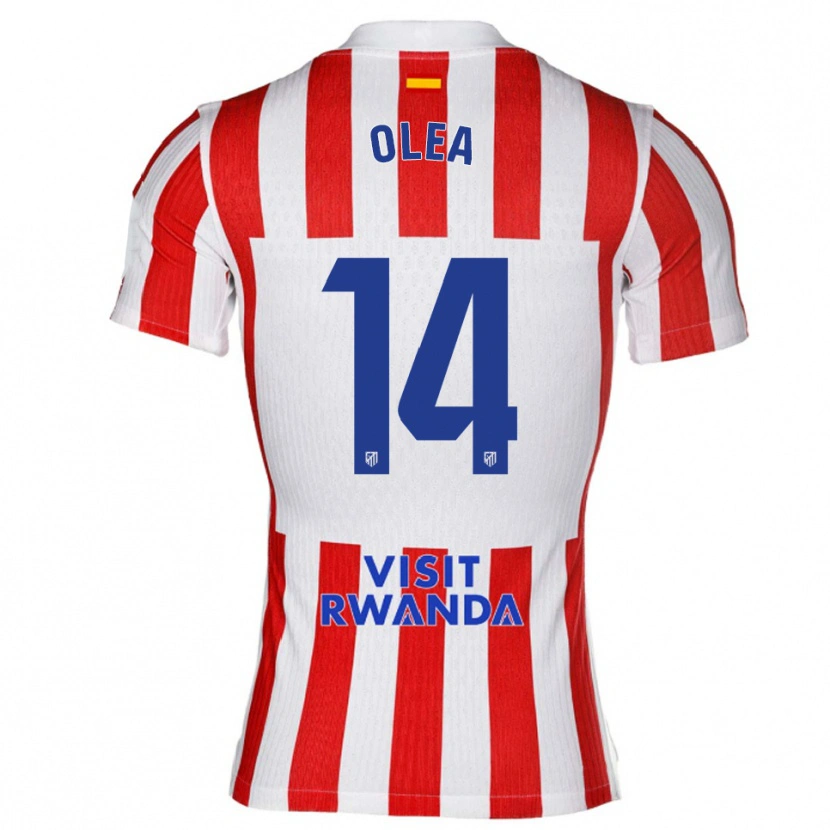 Danxen Men Rubén Olea #14 Red White Home Jersey 2025/26 T-Shirt