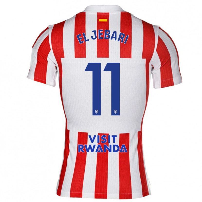 Danxen Men Salim El Jebari #11 Red White Home Jersey 2025/26 T-Shirt