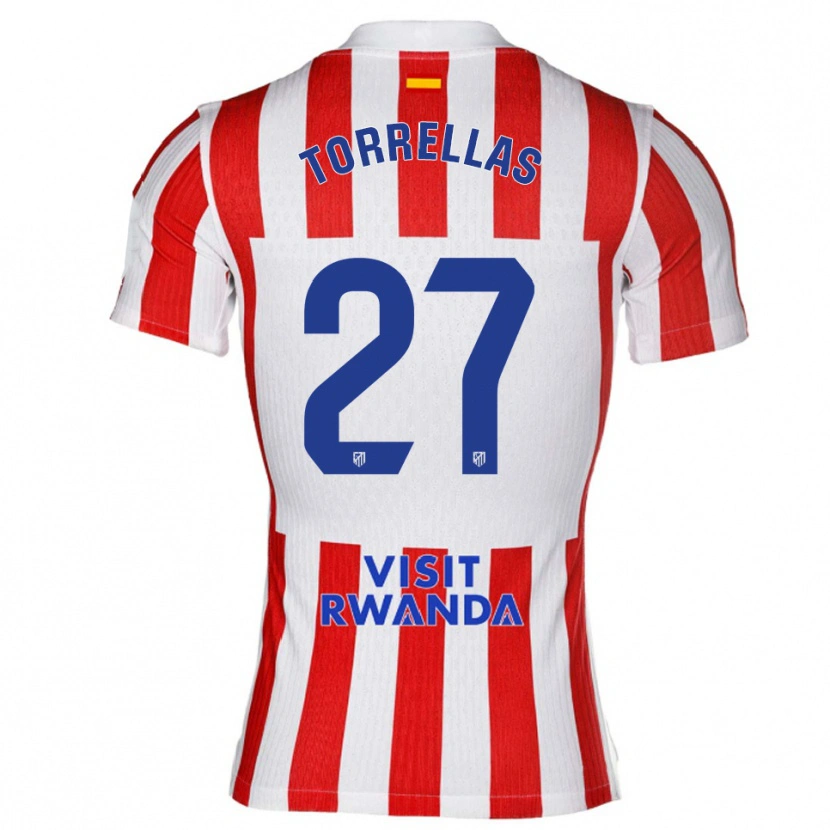 Danxen Men Óscar Torrellas #27 Red White Home Jersey 2025/26 T-Shirt