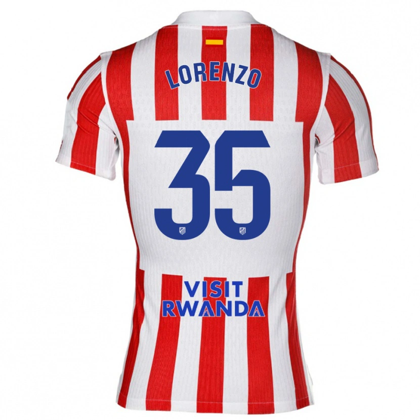 Danxen Men Diego Lorenzo #35 Red White Home Jersey 2025/26 T-Shirt