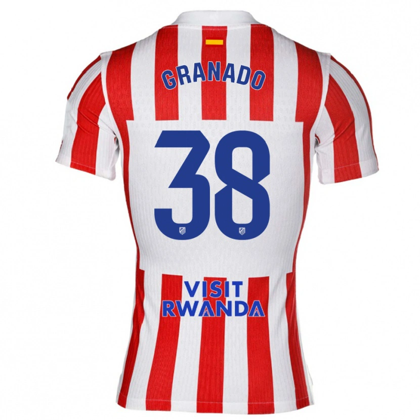Danxen Men Adrian Granado #38 Red White Home Jersey 2025/26 T-Shirt
