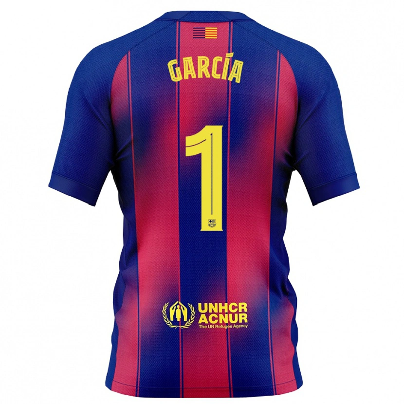 Danxen Men Joan García #1 Blue Red Home Jersey 2025/26 T-Shirt