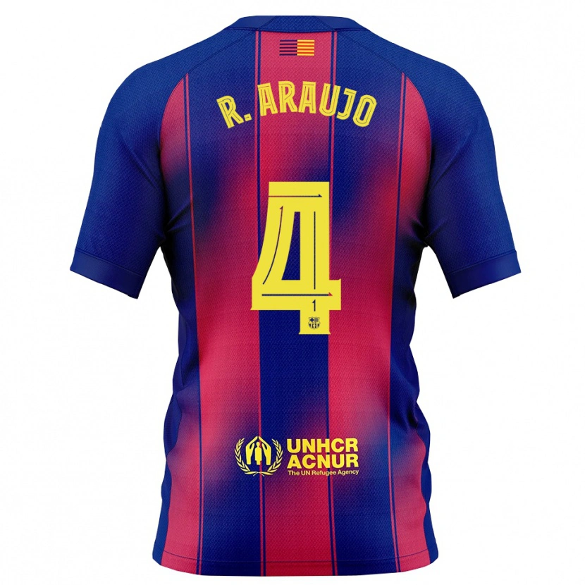 Danxen Men Ronald Araujo #4 Blue Red Home Jersey 2025/26 T-Shirt