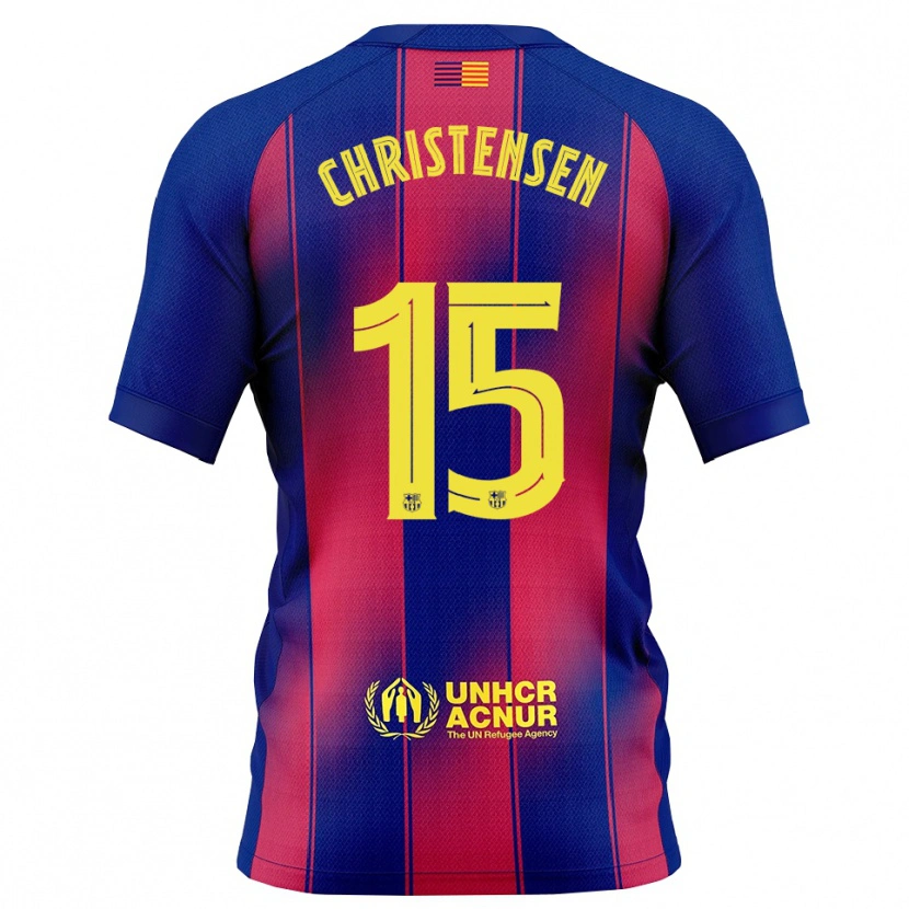 Danxen Men Andreas Christensen #15 Blue Red Home Jersey 2025/26 T-Shirt