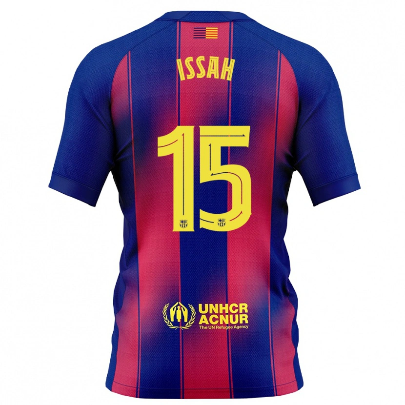 Danxen Men Aziz Issah #15 Blue Red Home Jersey 2025/26 T-Shirt