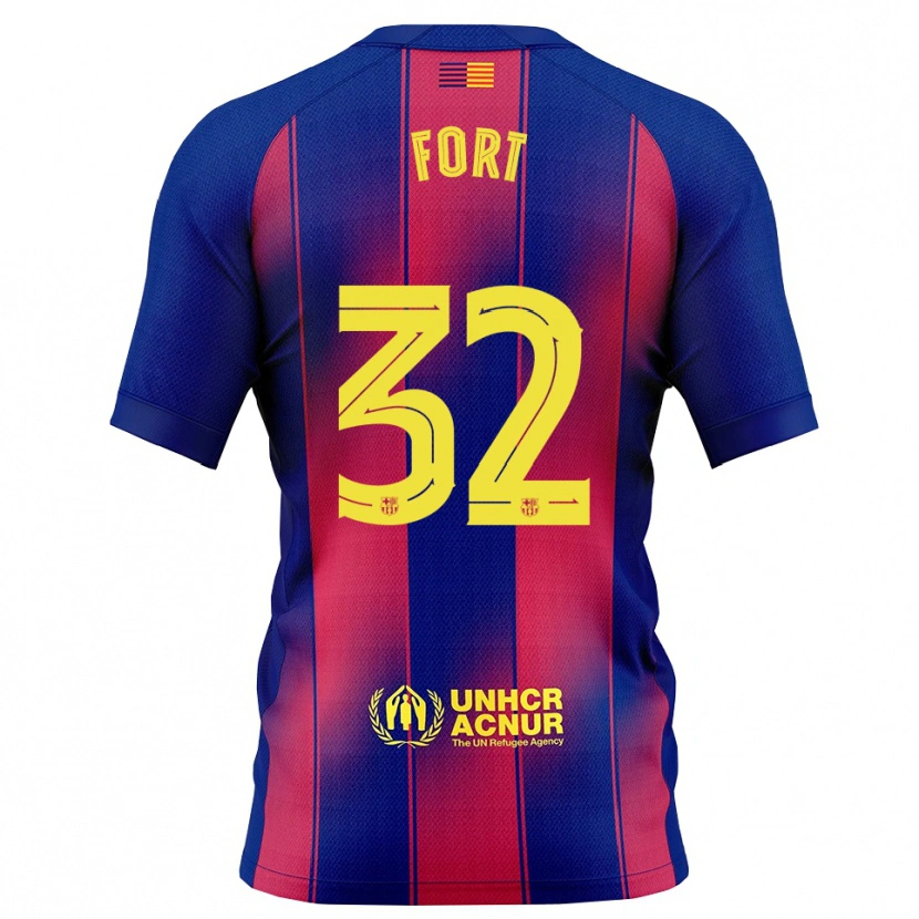 Danxen Men Héctor Fort #32 Blue Red Home Jersey 2025/26 T-Shirt