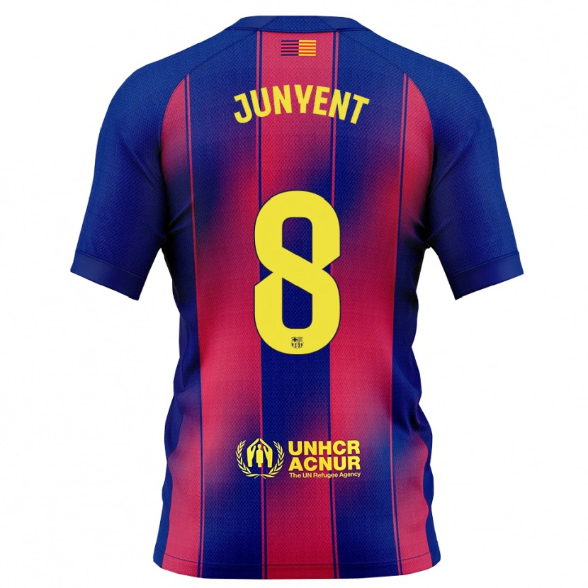 Danxen Men Quim Junyent #8 Blue Red Home Jersey 2025/26 T-Shirt