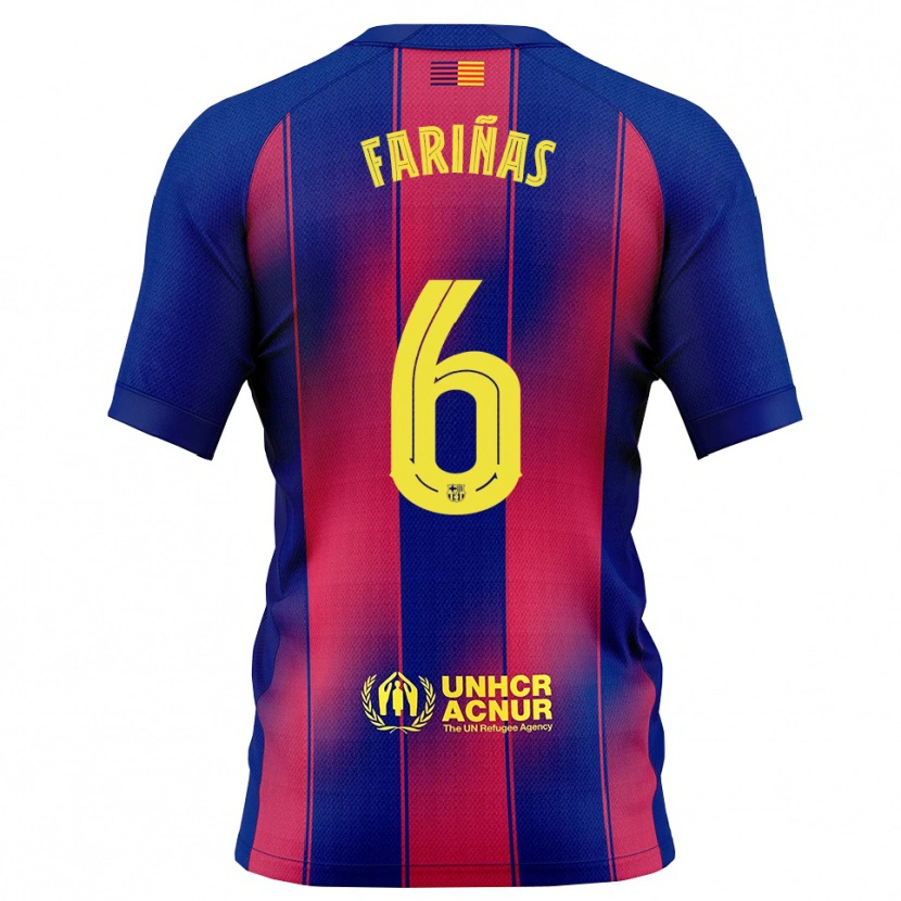 Danxen Men Brian Fariñas #6 Blue Red Home Jersey 2025/26 T-Shirt