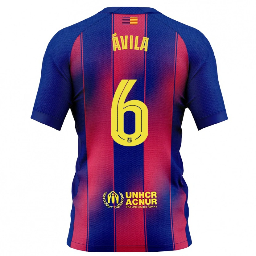 Danxen Men Dani Ávila #6 Blue Red Home Jersey 2025/26 T-Shirt