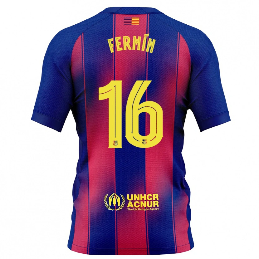 Danxen Men Fermín López #16 Blue Red Home Jersey 2025/26 T-Shirt
