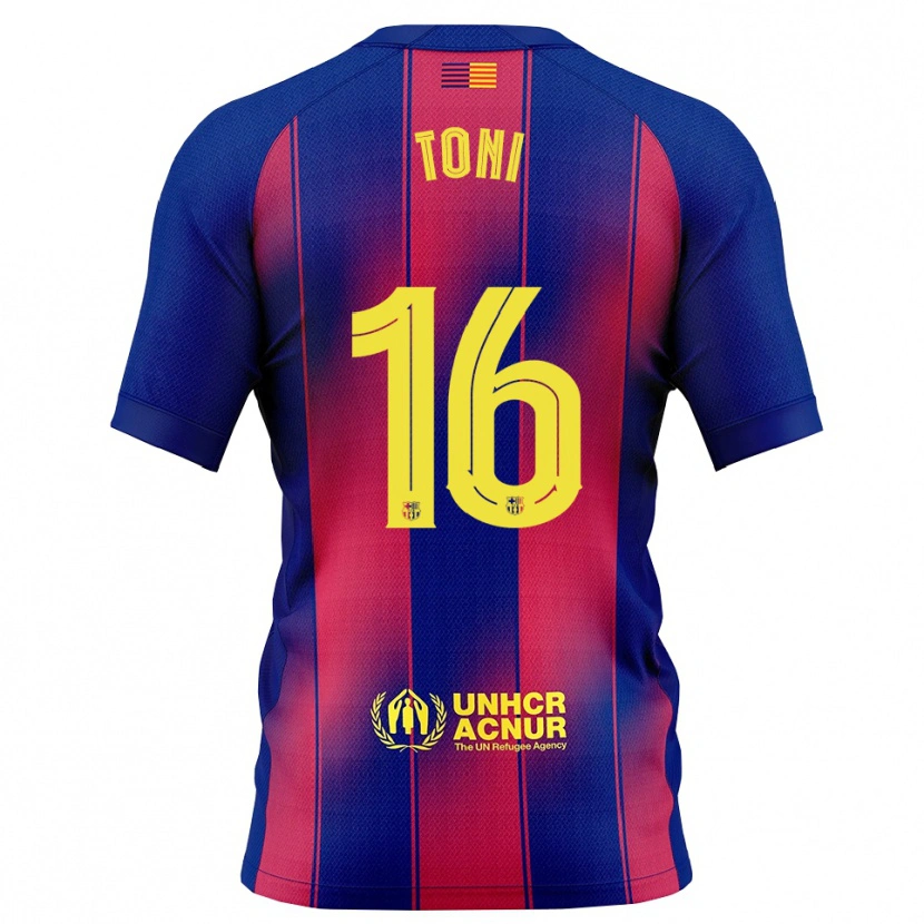 Danxen Men Toni Fernández #16 Blue Red Home Jersey 2025/26 T-Shirt