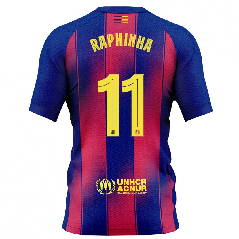 Danxen Men Raphinha #11 Blue Red Home Jersey 2025/26 T-Shirt
