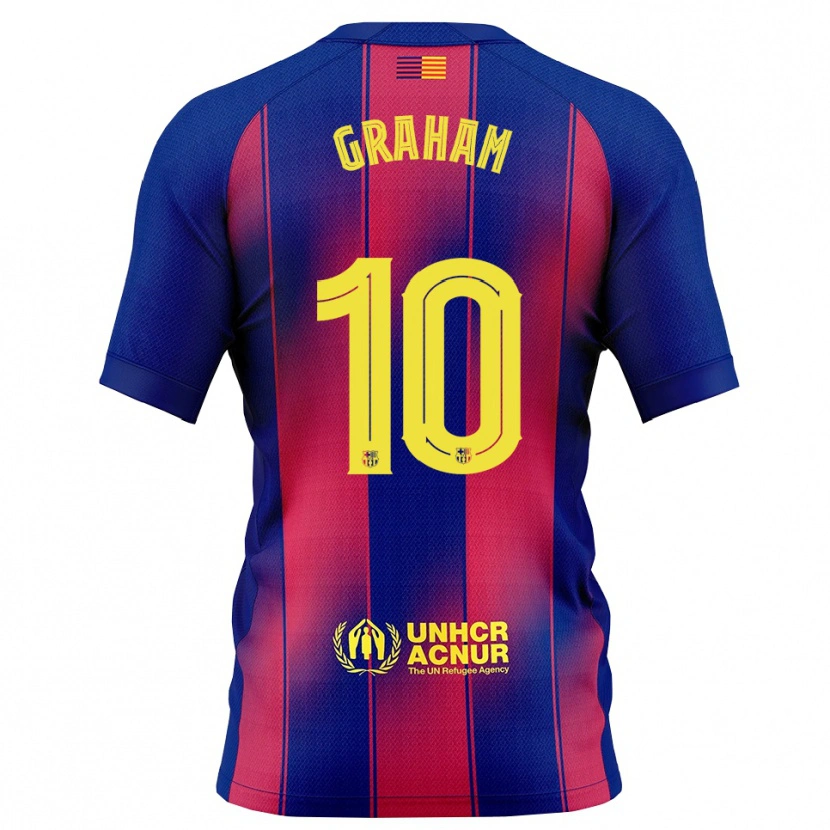 Danxen Men Caroline Graham Hansen #10 Blue Red Home Jersey 2025/26 T-Shirt