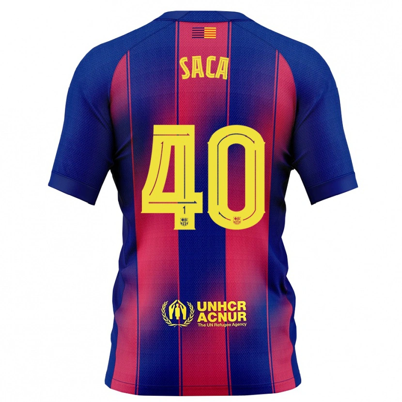 Danxen Men Leo Saca #40 Blue Red Home Jersey 2025/26 T-Shirt